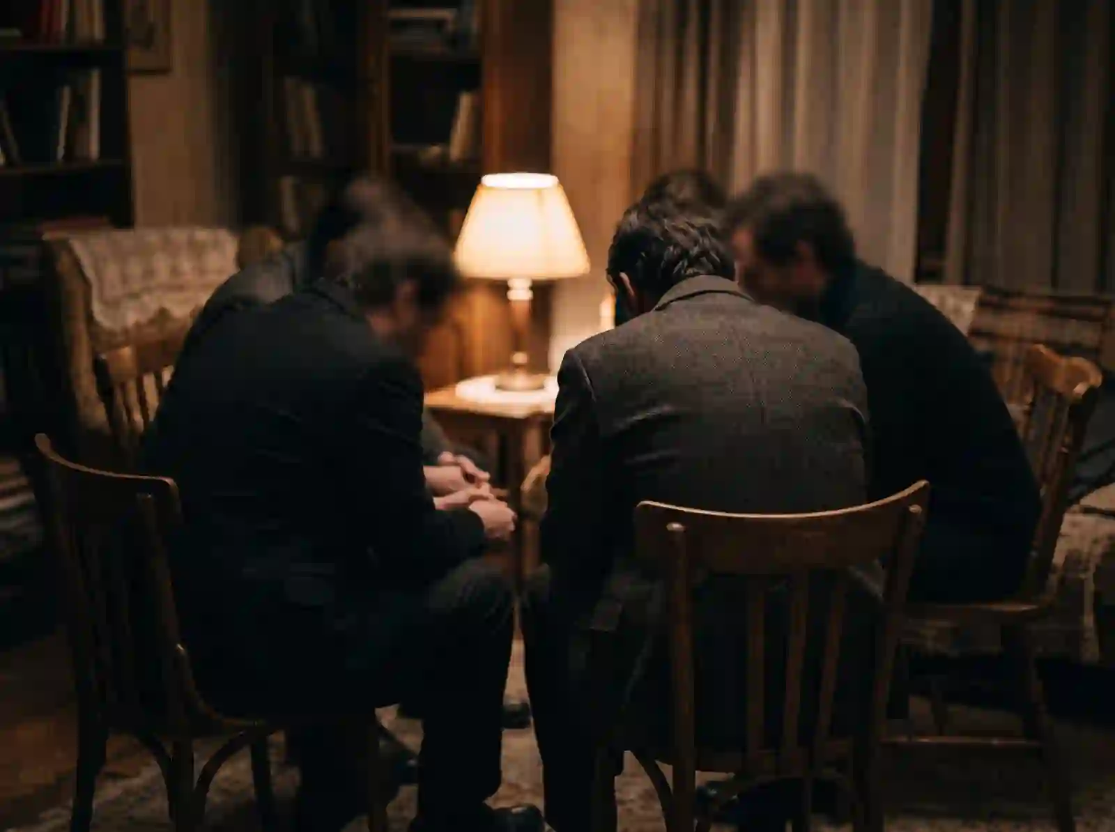 A small circle of chairs arranged for a quiet debriefing conversation
